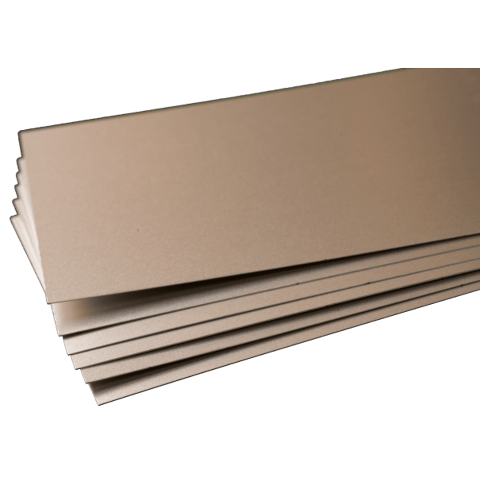 Tin Coated Sheet: 0.013" Thick x 4" Wide x 10" Long (6 Pieces)