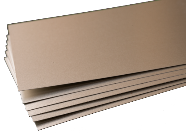 Tin Coated Sheet: 0.008" Thick x 4" Wide x 10" Long (6 Pieces)