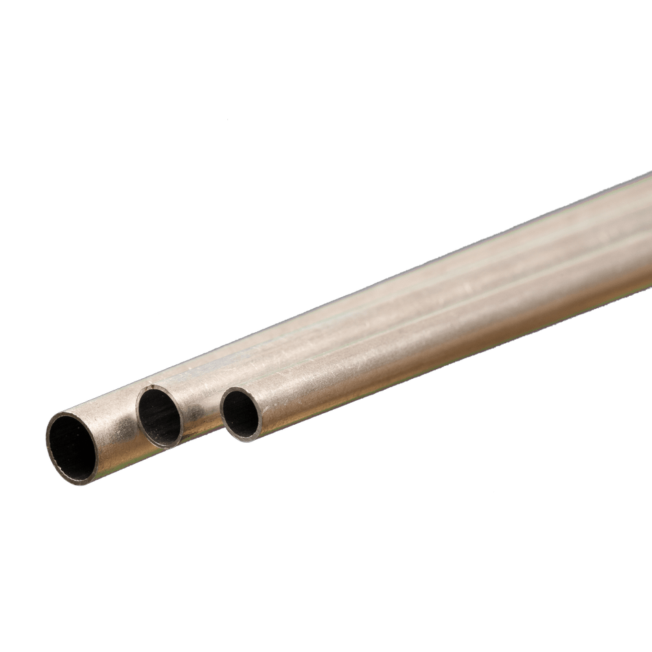 Bendable Aluminum Tube Assortment: (3/16", 7/32", 1/4") x 12" Long (1 Piece Each)