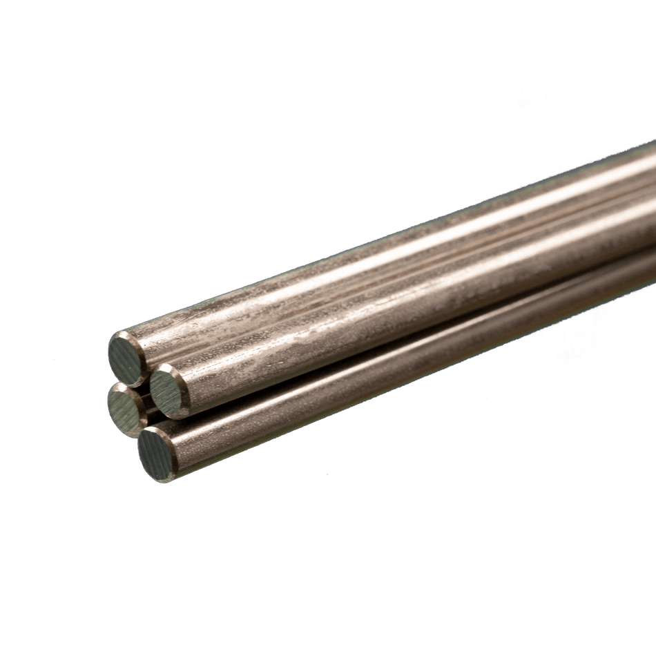 Round Stainless Steel Rod: 1/4" OD x 36" Long (4 Pieces)