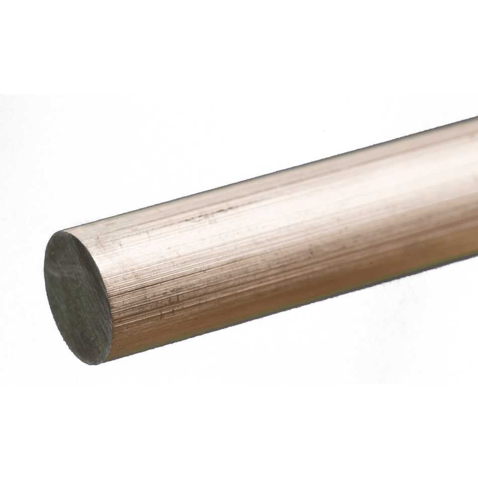 Round Aluminum Rod: 1/2" OD x 12" Long (1 Piece)
