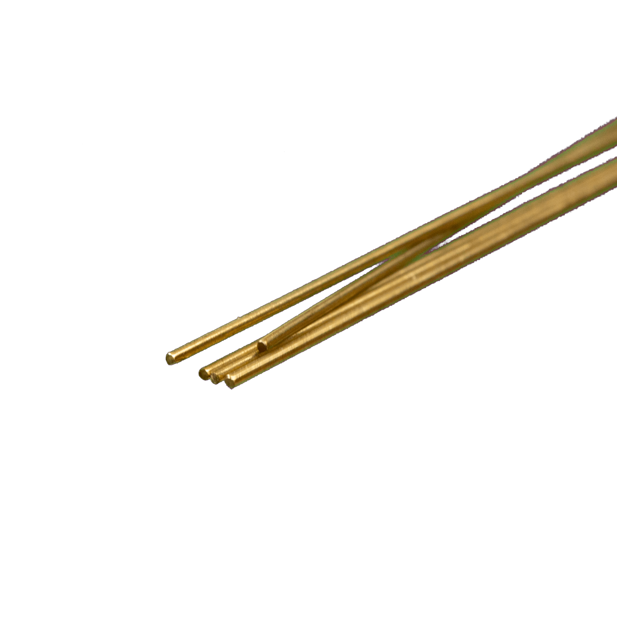Round Brass Rod 0.5mm OD x 300mm Long (5 Pieces) ksmetals