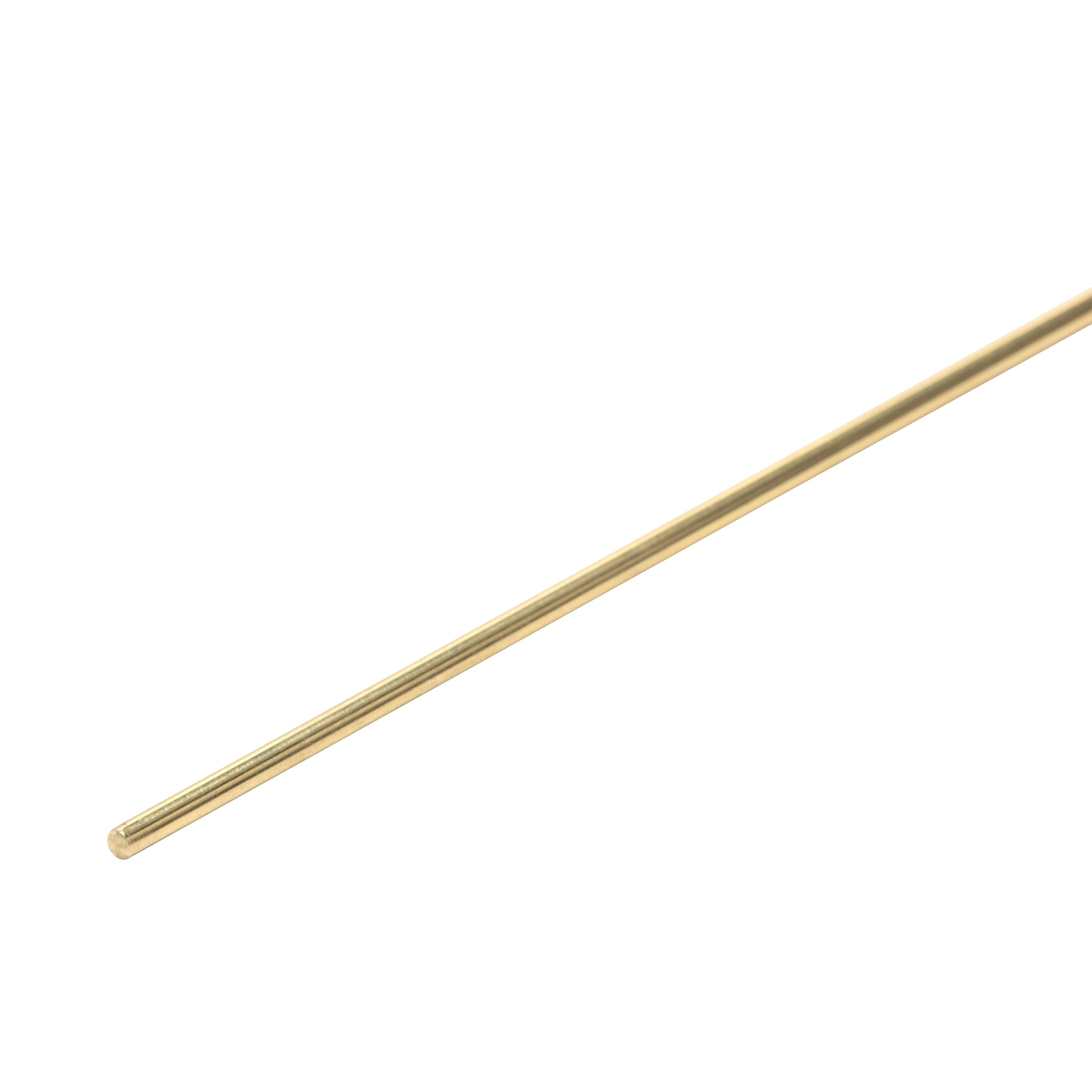 brass rod on a white background