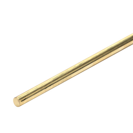 Brass rod on a white background