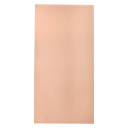 Rectangular piece of coppermaterial on a white background