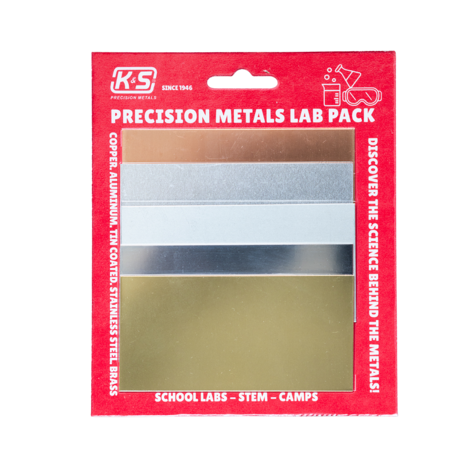 K&S Precision Metals Lab Pack – Classroom STEM Exploration Kit (5 Pieces)