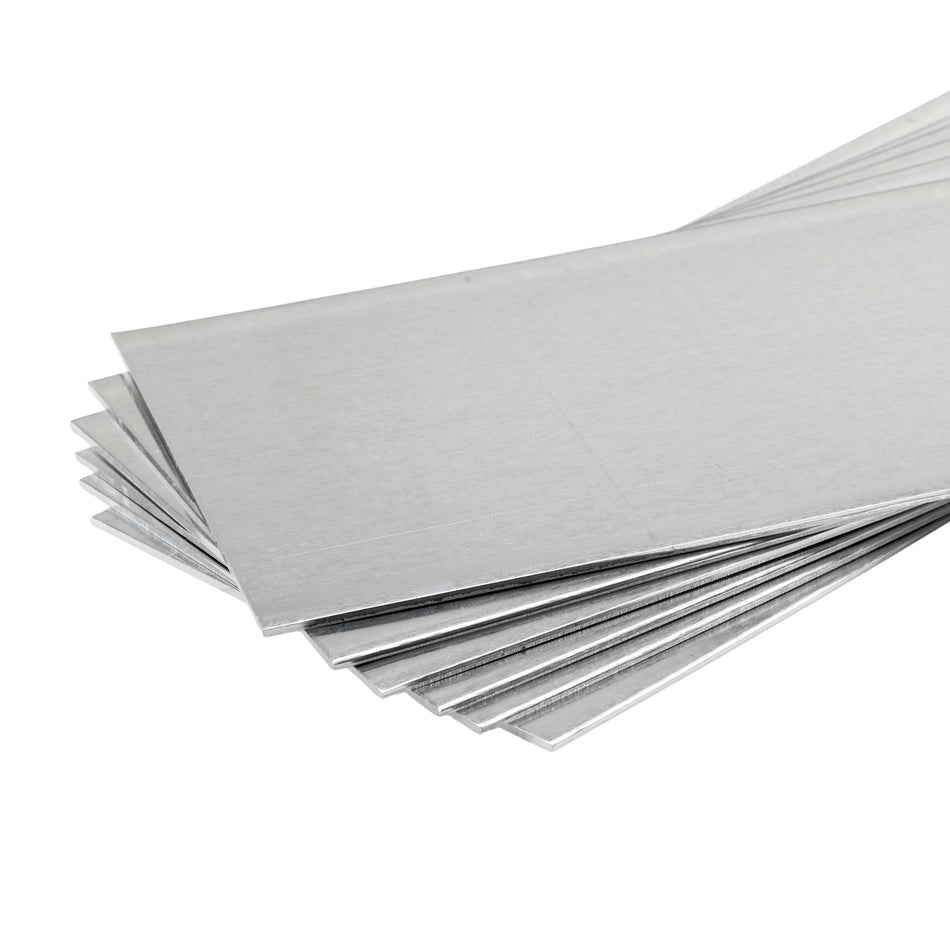 Aluminum Sheet: 0.064" Thick x 4" Wide x 10" Long (6 Pieces)