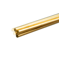 Round Brass Rod: 2.5mm OD x 1 Meter Long (5 Pieces)