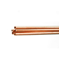 Round Copper Tube: 2mm OD x 0.36mm Wall x 1 Meter Long (5 Pieces)