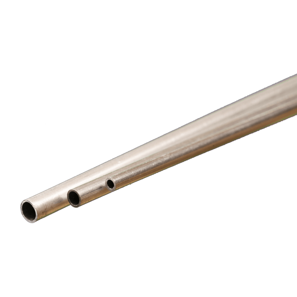 Bendable Aluminum Tube Assortment: (3/32", 1/8", 5/32") x 12" Long (1 Piece Each)