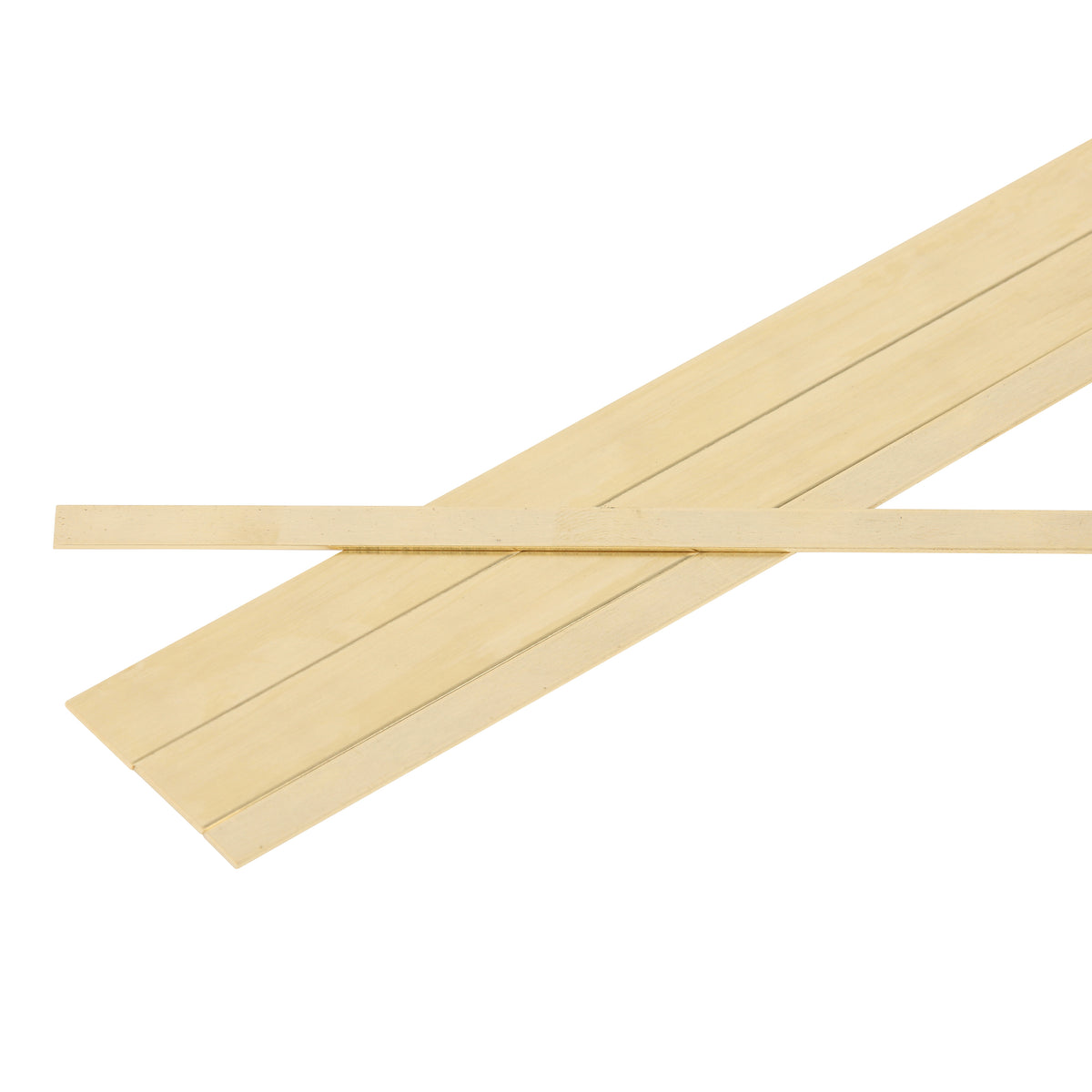 Brass Strip Assortment on a white background