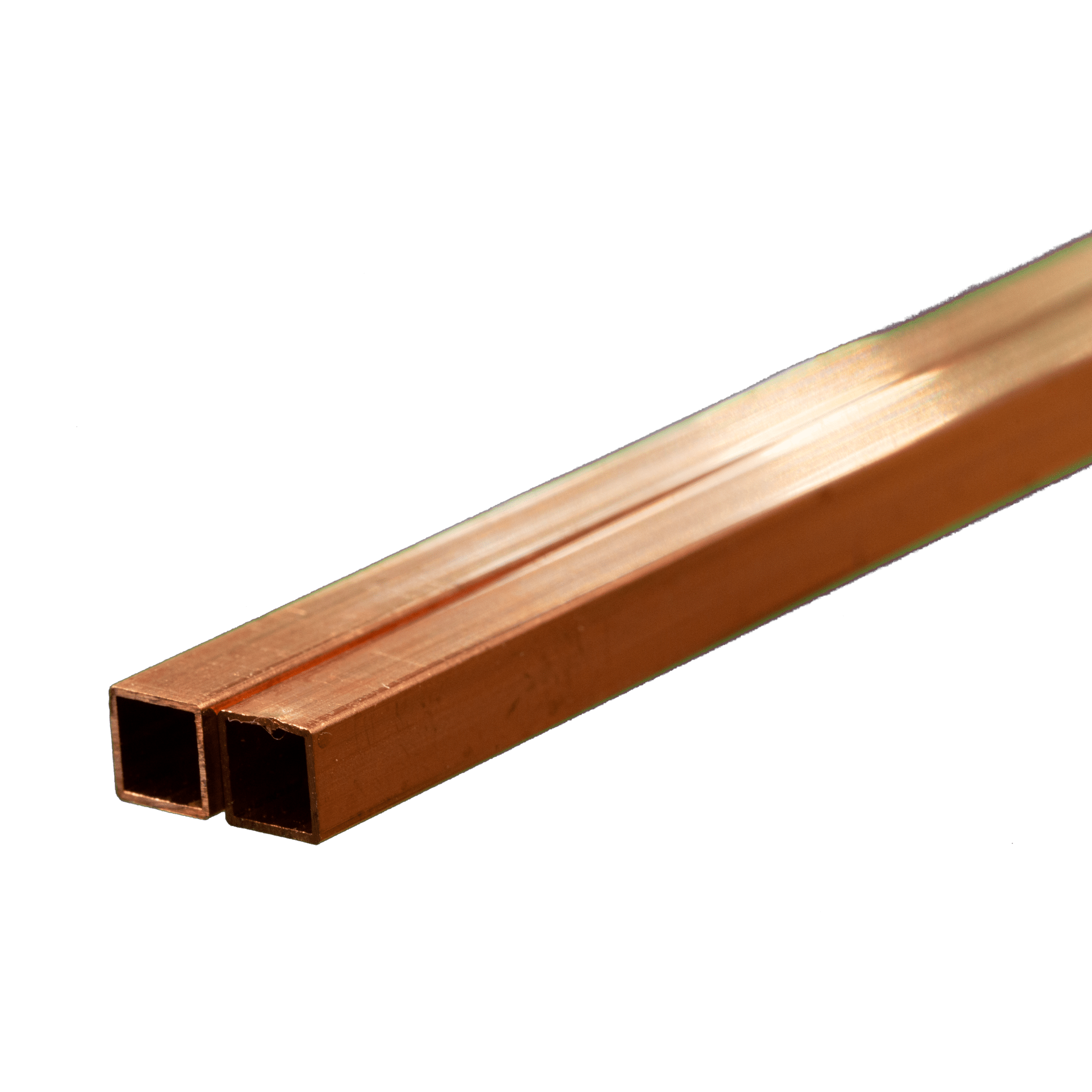 Square Copper Tube 3/16" OD x 0.014" Wall x 12" Long (2 Pieces) ksmetals