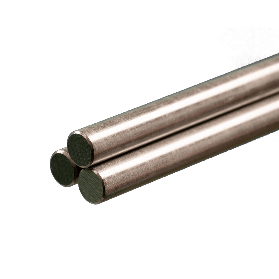 Round Stainless Steel Rod: 5/16" OD x 36" Long (3 Pieces)
