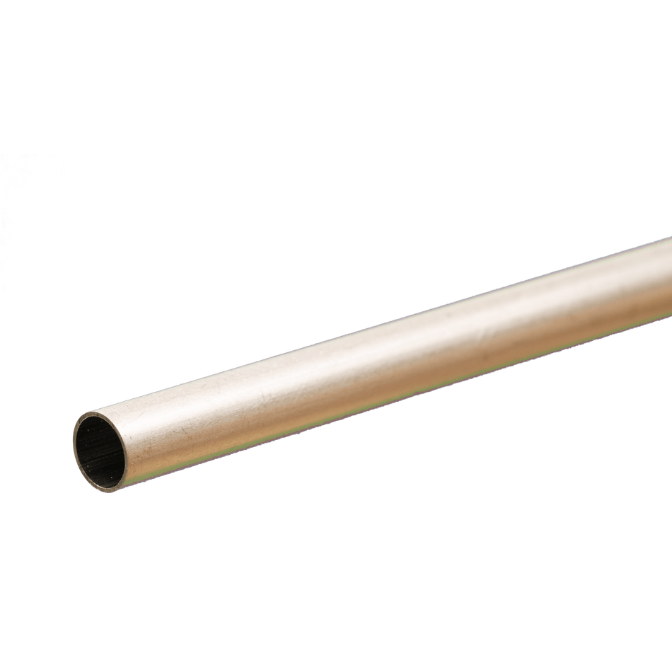 Round Aluminum Tube: 5/32" OD x 0.014" Wall x 12" Long (1 Piece)
