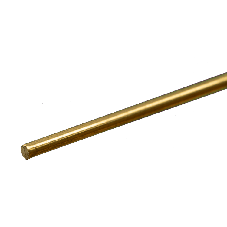 Brass, Copper, Aluminum, Stainless Rod 1/32" to 1/2" OD K&S Metals