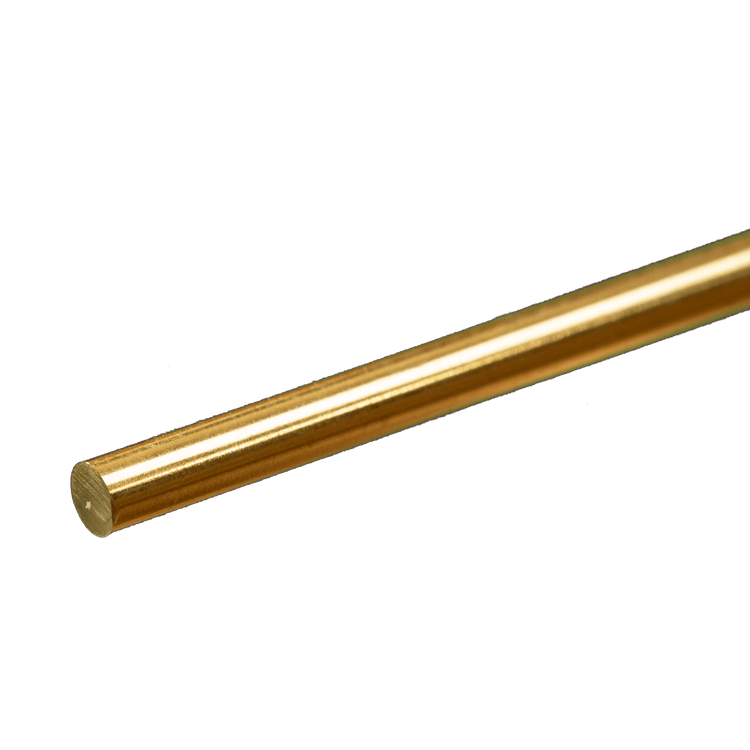 Brass, Copper, Aluminum, Stainless Rod 1/32" to 1/2" OD K&S Metals