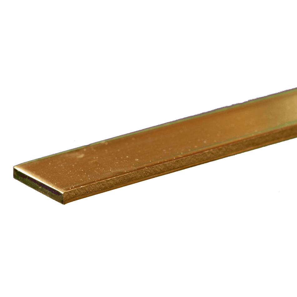Brass Strip: 0.093" Thick x 3/4" Wide x 12" Long (1 Piece)