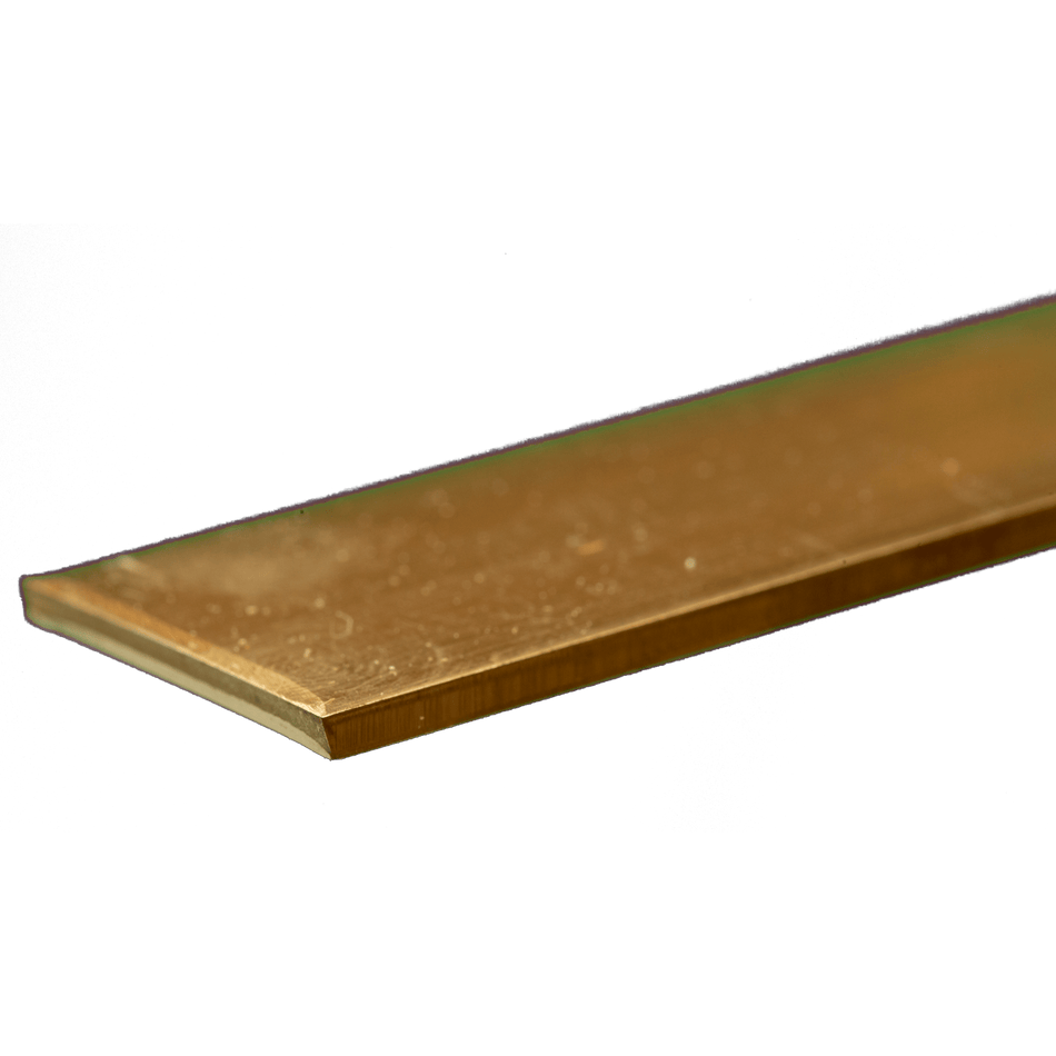 Brass Strip: 0.093" Thick x 1" Wide x 12" Long (1 Piece)