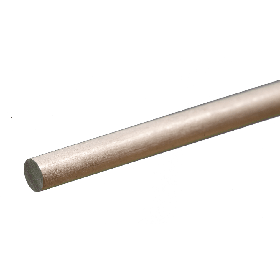 Round Aluminum Rod: 3/16" OD x 12" Long (1 Piece)