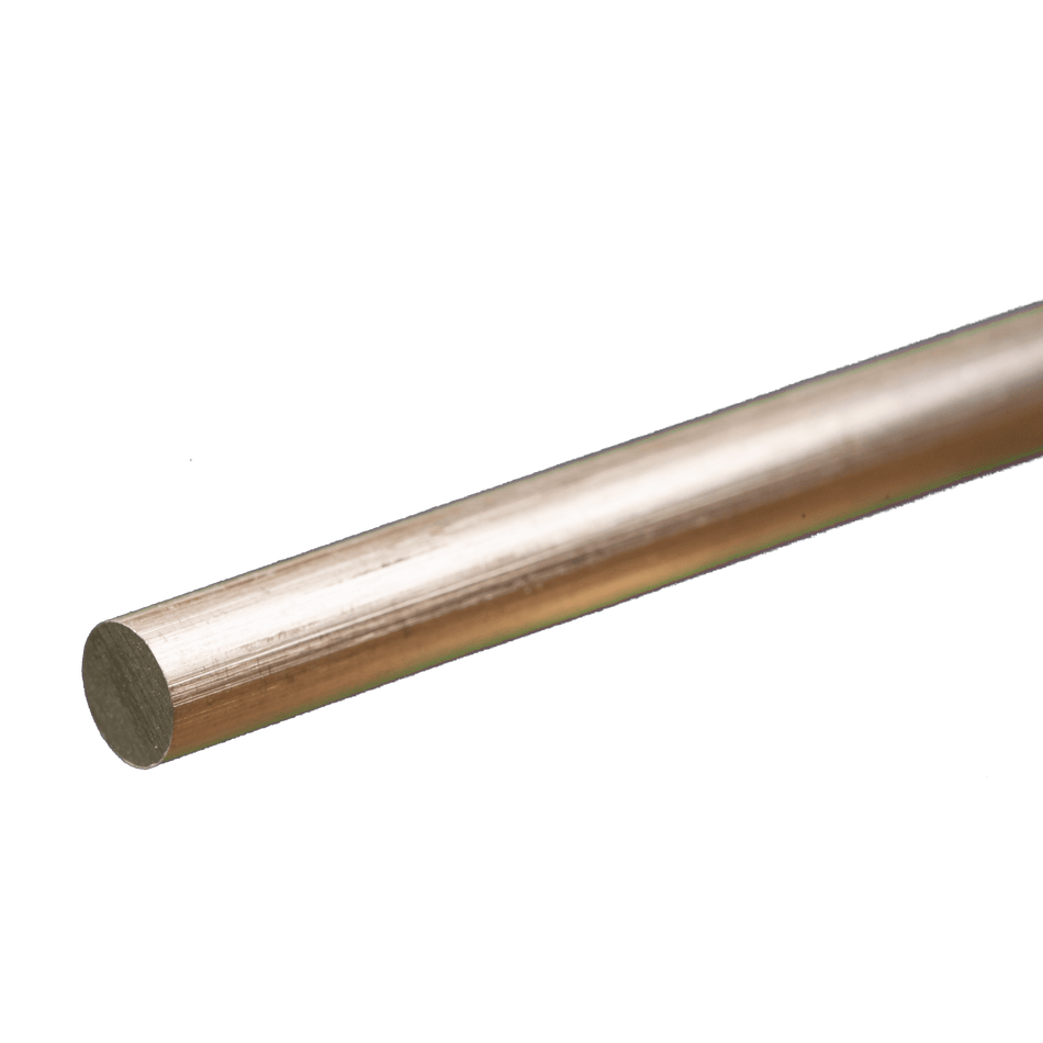 Round Aluminum Rod: 1/4" OD x 12" Long (1 Piece)