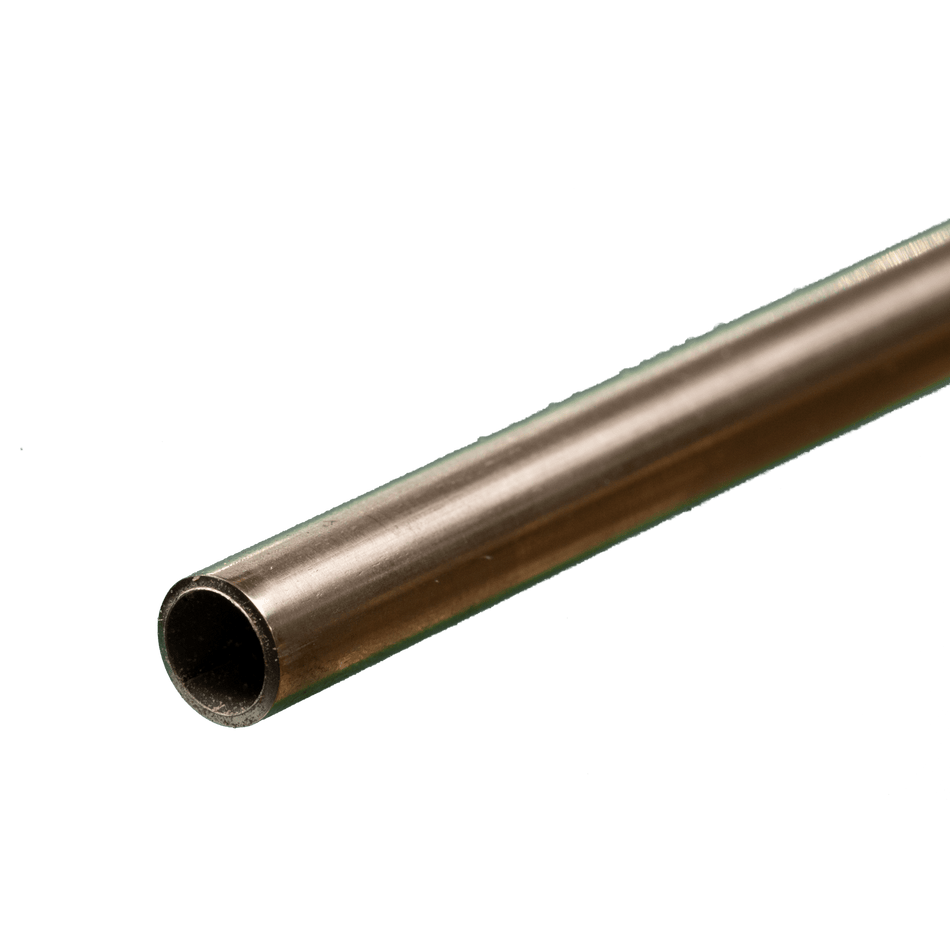 Round Stainless Steel Tube: 5/16" OD x 22 Gauge x 12" Long (1 Piece)