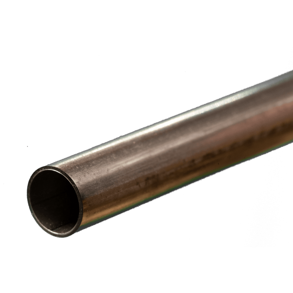 Round Stainless Steel Tube: 1/2" x 22 Gauge x 72" long (1 Piece)