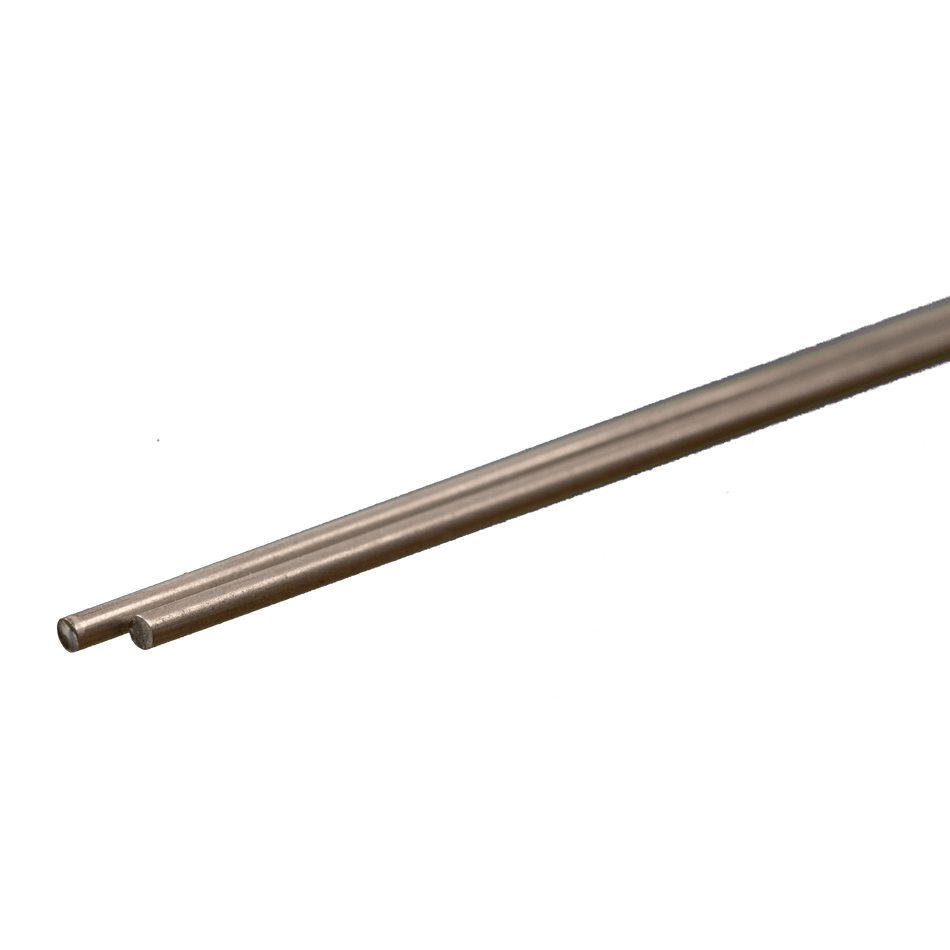 Round Stainless Steel Rod: 1/16" OD x 12" Long (2 Pieces)