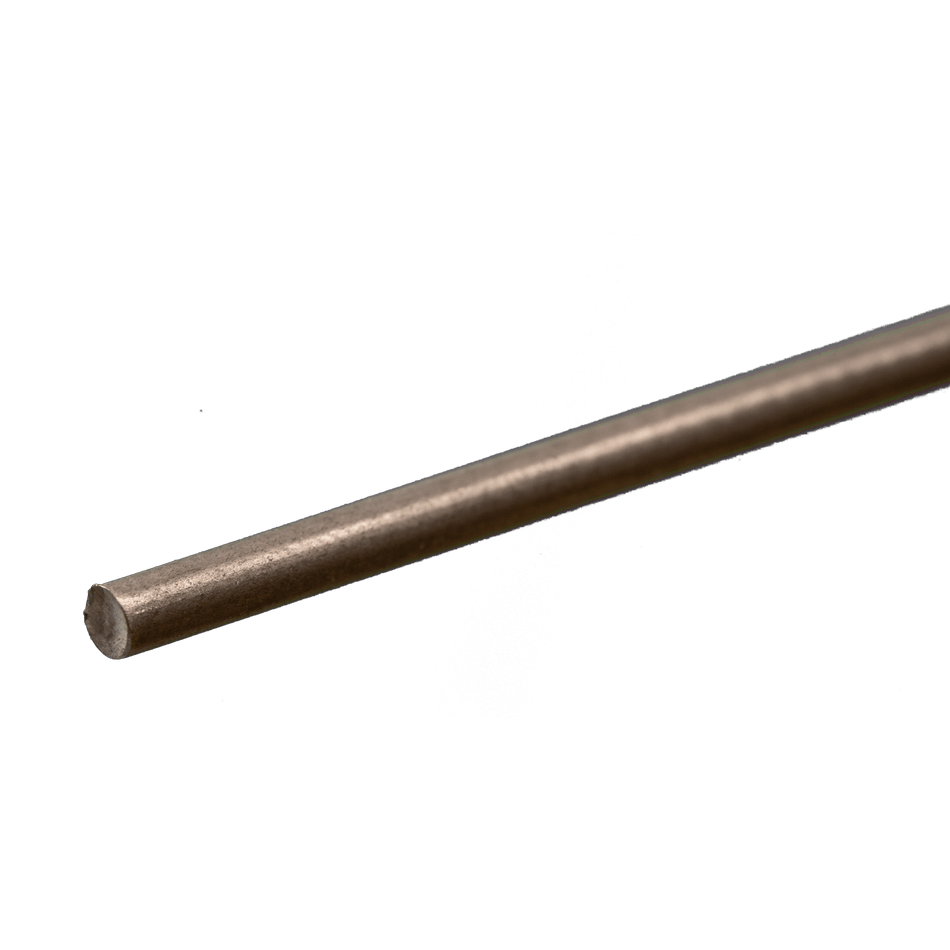 Round Stainless Steel Rod: 1/8" OD x 12" Long (1 Piece)