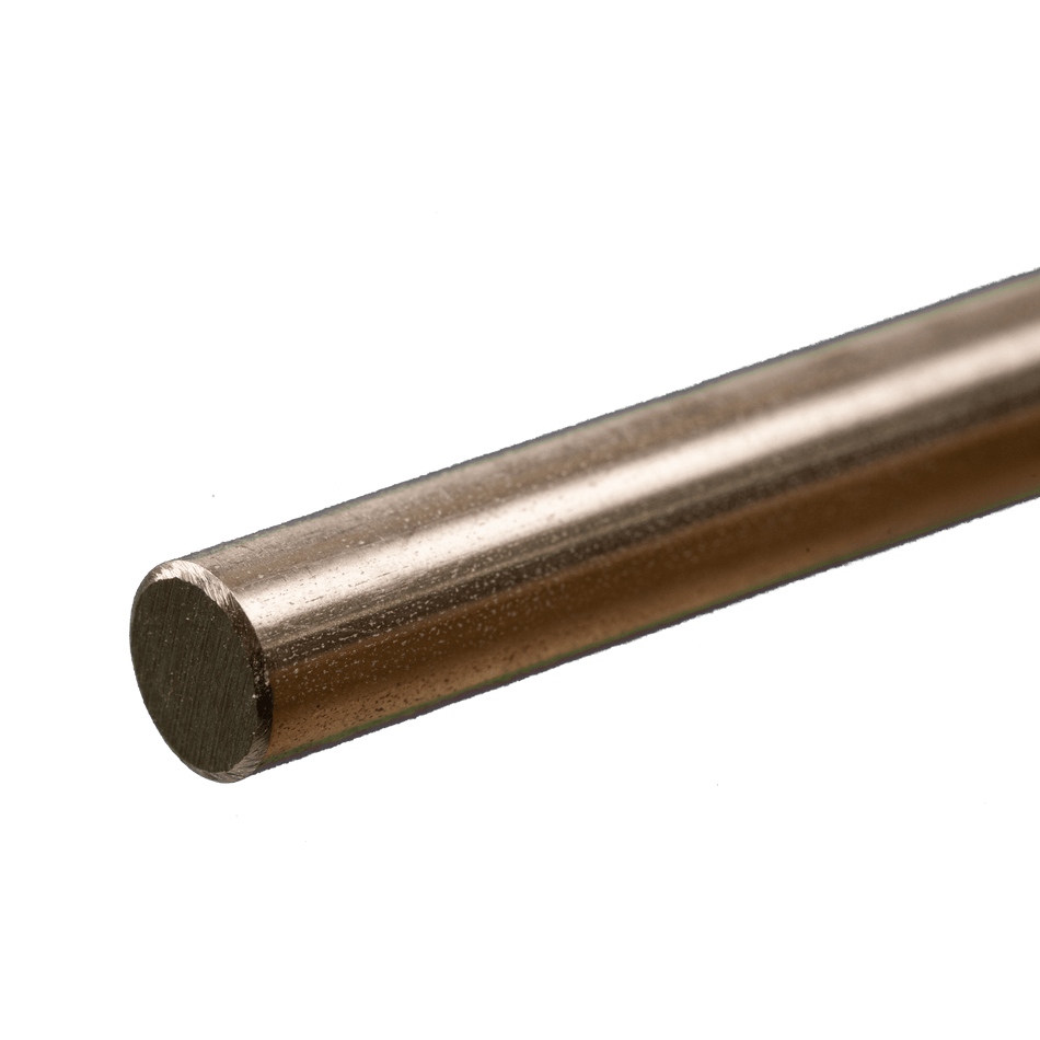 Round Stainless Steel Rod: 3/8" OD x 12" Long (1 Piece)