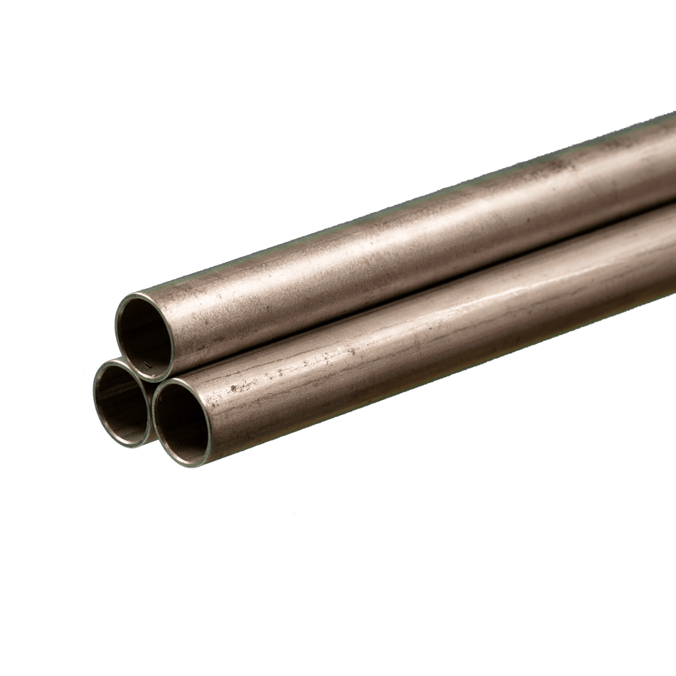 Round Stainless Steel Tube: 1/2" OD x 22 Gauge x 36" Long (3 Pieces)