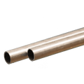 Round Aluminum Tube: 7mm OD x 0.45mm Wall x 300mm Long (2 Pieces)