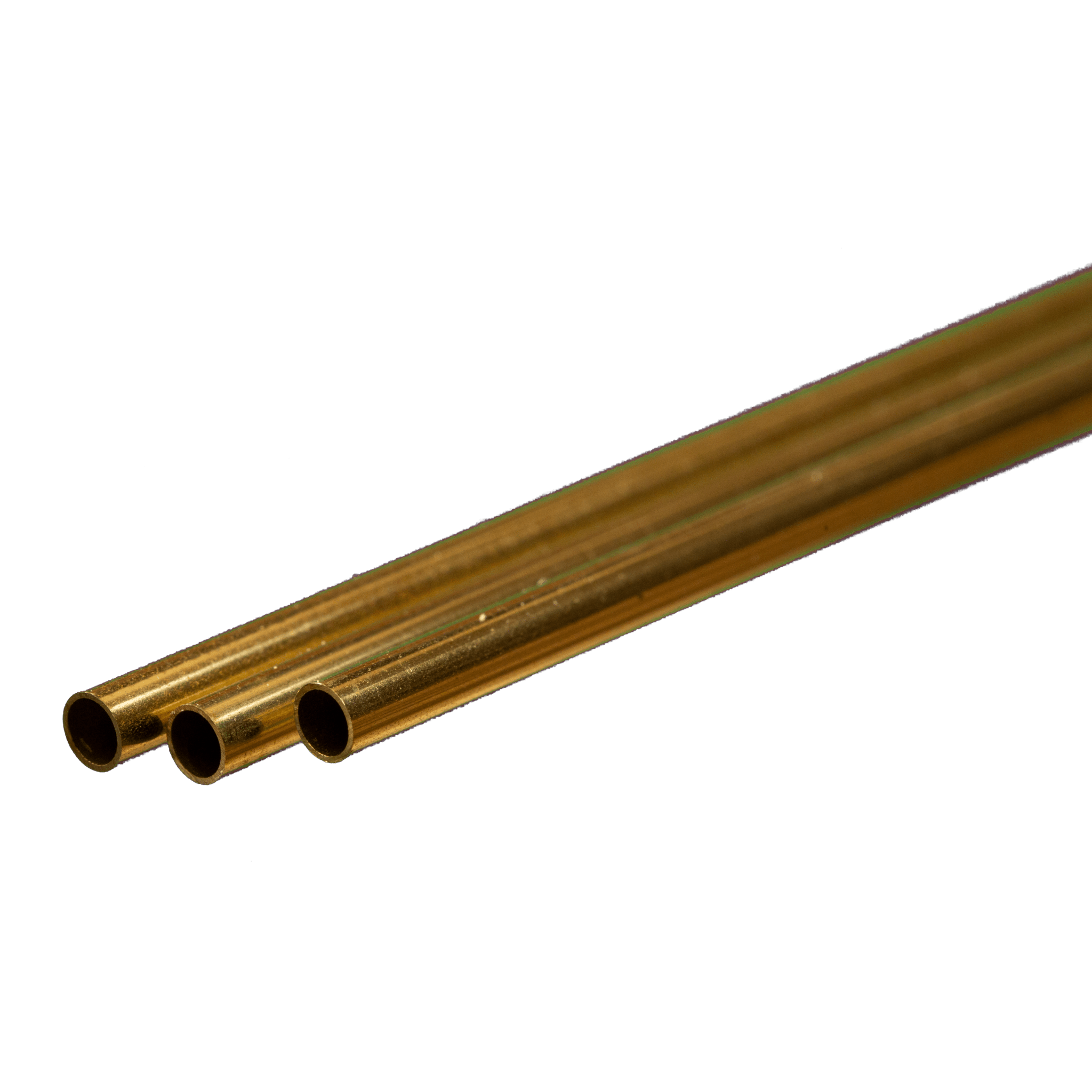 Round Brass Tube 3mm OD x 0.225mm Wall x 300mm Long (3 Pieces) ksmetals