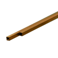 Square Brass Tube: 3mm OD x 0.45mm Wall x 300mm Long (2 Pieces)