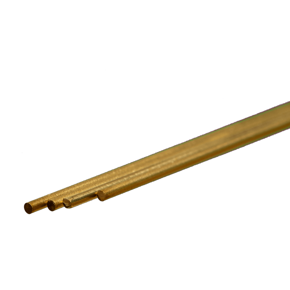 300mm Long Round Brass Rod | 0.5mm to 4mm OD | K&S Precision Metals ...