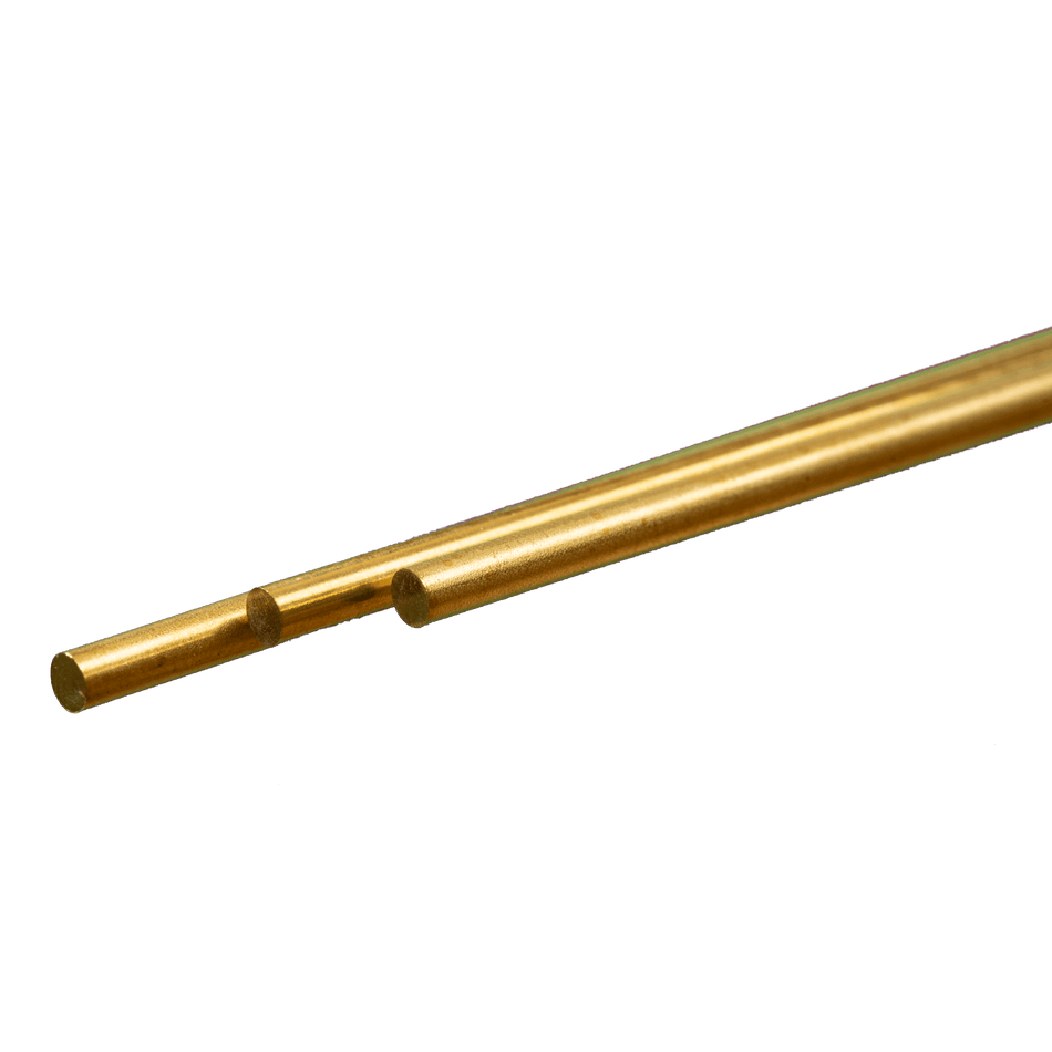 300mm Long Round Brass Rod | 0.5mm to 4mm OD | K&S Precision Metals ...