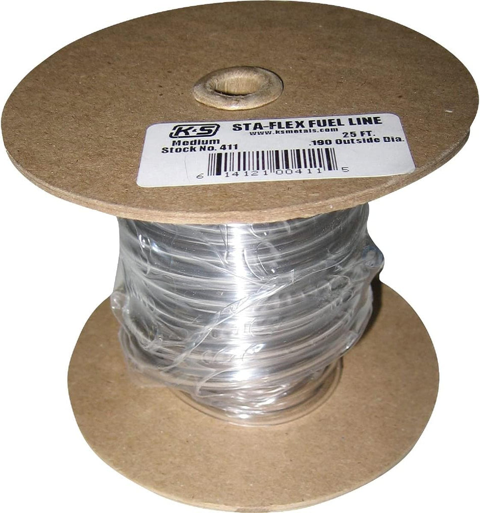 Med. Fuel Line - .190" OD x 25ft Spool (1 Spool)