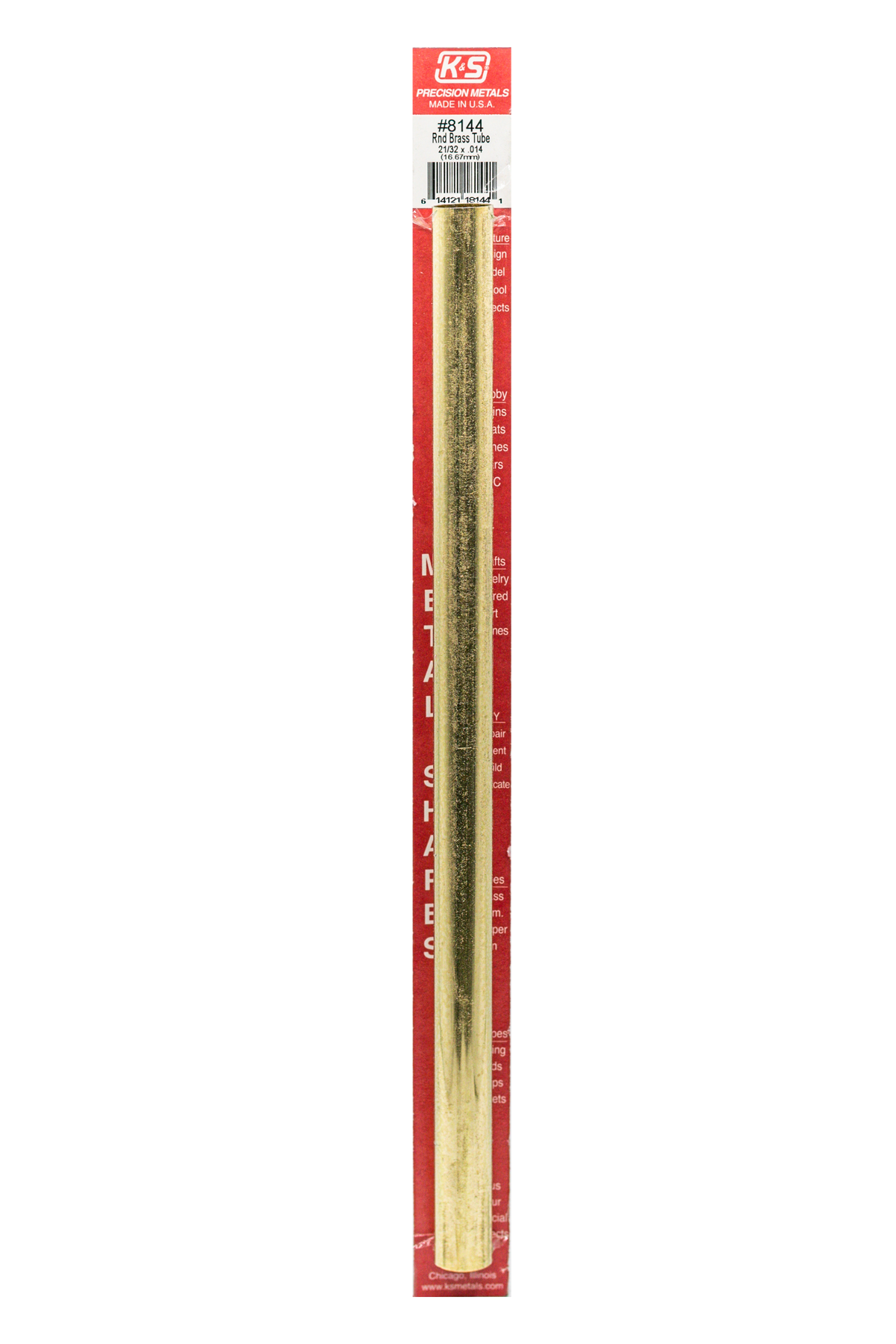K&S 8141 9/16″ Round Brass Tube 12 K&S 8141 9/16″ Round Brass Tube 12